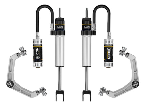ICON 2020-2026 GM 2500/3500 HD 0-2” Lift V.S. 2.5 Aluminum Series Shock System Remote Reservoir Billet