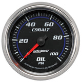 2-5/8" OIL PRESSURE 0-100 PSI COBALT
