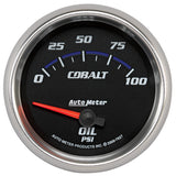 2-5/8" OIL PRESSURE 0-100 PSI COBALT
