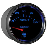 2-5/8" OIL PRESSURE 0-100 PSI COBALT