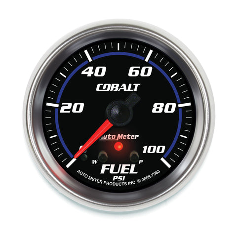 2-5/8" FUEL PRESSURE 0-100 PSI COBALT