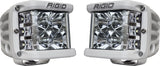 RIGID D-SS PRO Side Shooter Flood Optic Surface Mount White Housing Pair
