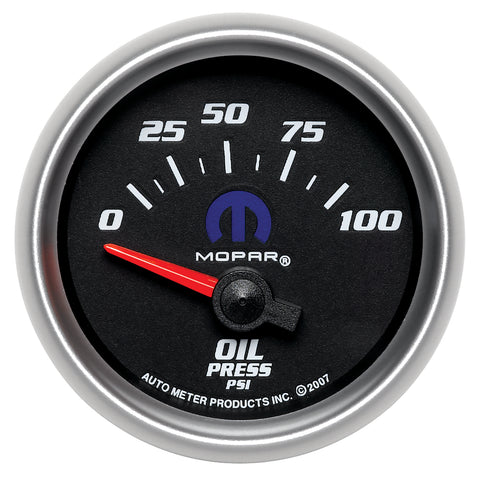 2-1/16" OIL PRESSURE 0-100 PSI MOPAR