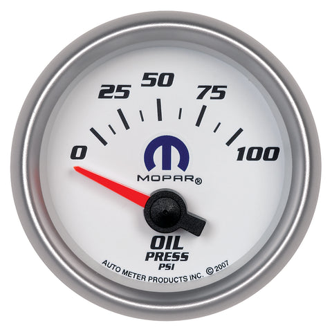 2-1/16" OIL PRESSURE 0-100 PSI MOPAR
