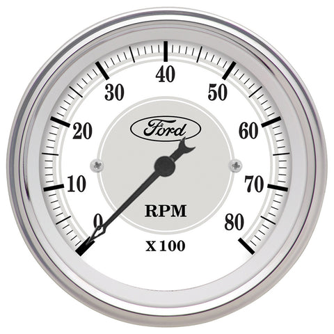 3-1/8" IN-DASH TACHOMETER 0-8000 RPM FORD MASTERPIECE