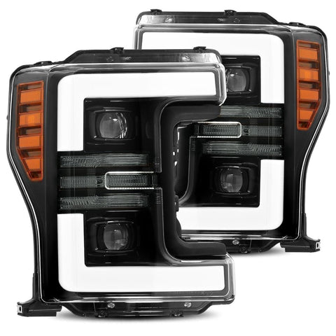 AlphaRex-Projector Headlights Plank Style Design Gloss Black