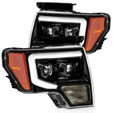 AlphaRex-Projector Headlights Plank Style Design Gloss Black