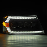 AlphaRex-LED Projector Headlights In Black