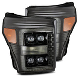 AlphaRex-LED Projector Headlights In Alpha- Black