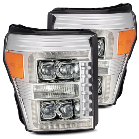 AlphaRex-LED Projector Headlights In Chrome