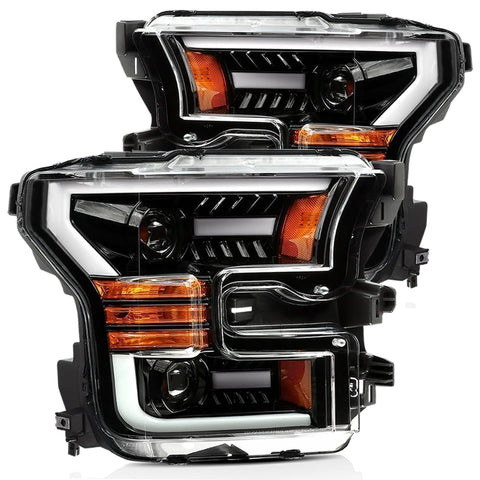 AlphaRex-Projector Headlights Plank Style Design Chrome