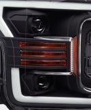 AlphaRex-Projector Headlights Plank Style Design Matte Black
