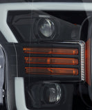 AlphaRex-Projector Headlights Plank Style Design Gloss Black