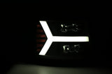 AlphaRex-LED Projector Headlights Plank Style Design Black