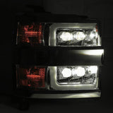 AlphaRex-LED Projector Headlights In Black