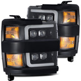 AlphaRex-LED Projector Headlights In Jet Black