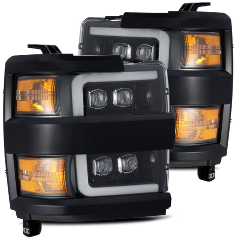 AlphaRex-LED Projector Headlights In Jet Black