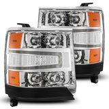 AlphaRex-LED Projector Headlights In Chrome