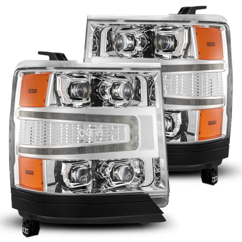 AlphaRex-LED Projector Headlights In Chrome