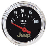 2-1/16" OIL PRESSURE 0-100 PSI JEEP