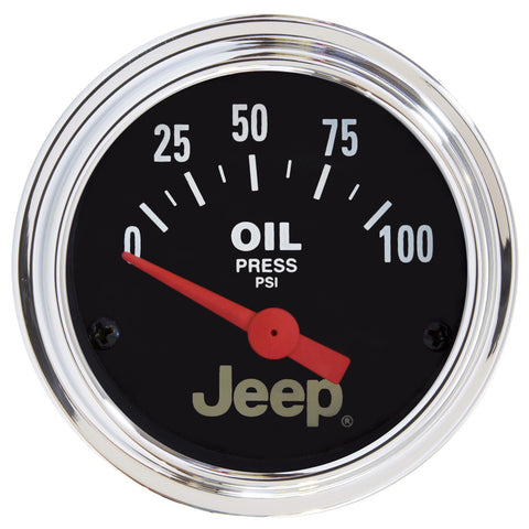 2-1/16" OIL PRESSURE 0-100 PSI JEEP