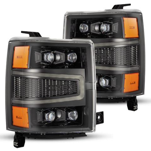 AlphaRex-LED Projector Headlights In Alpha-Black