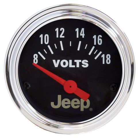 2-1/16" VOLTMETER 8-18V JEEP