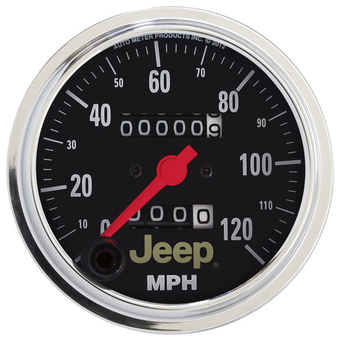 3-3/8" SPEEDOMETER 0-120 MPH JEEP