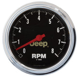 3-3/8" IN-DASH TACHOMETER 0-8000 RPM JEEP