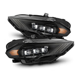 AlphaRex-18-23 Ford Mustang LED Projector Headlights In Alpha Black