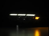 AlphaRex-15-17 Ford Mustang/18-20 Mustang Shelby LED Projector Headlights In Alpha Black