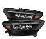 AlphaRex-15-17 Ford Mustang/18-20 Mustang Shelby LED Projector Headlights In Black