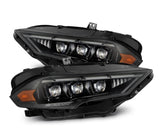 AlphaRex-18-23 Ford Mustang LED Projector Headlights In Alpha Black