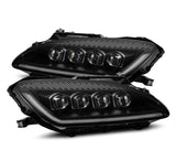 AlphaRex-99-09 Honda S2000 LED Projector Headlights In Black