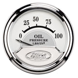 2-1/16" OIL PRESSURE 0-100 PSI FORD MASTERPIECE