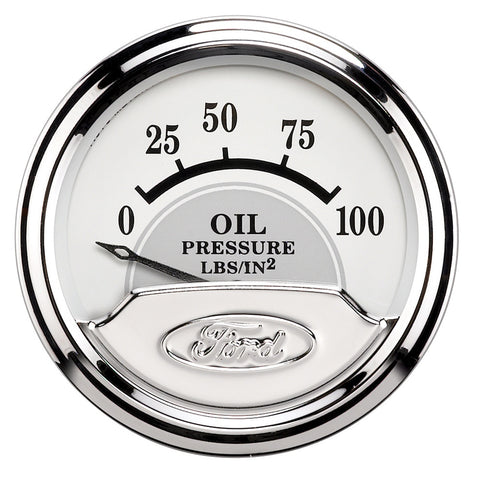 2-1/16" OIL PRESSURE 0-100 PSI FORD MASTERPIECE