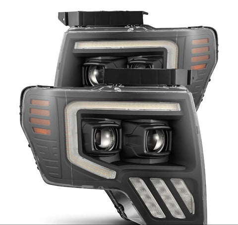 AlphaRex- 09-14 Ford F150 Headlights Black