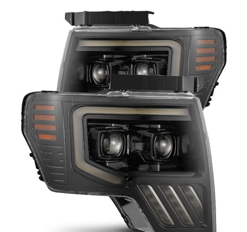AlphaRex- 09-14 Ford F150 Headlights Alpha-Black