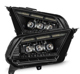 AlphaRex-10-12 Ford Mustang LED Projector Headlights In Alpha-Black