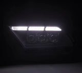 AlphaRex-10-12 Ford Mustang LED Projector Headlights In Alpha-Black