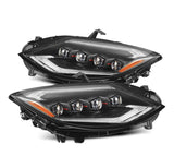 AlphaRex-23-24 Nissan Z LED Projector Headlights In Black