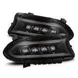 AlphaRex-15-23 Dodge Charger LED Projector Headlights In Alpha-Black