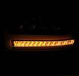 AlphaRex-LED Projector Headlights Plank Style Design Chrome
