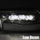 AlphaRex-LED Projector Headlights Plank Style Design Midnight Black