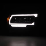 AlphaRex-19-24 Ram 1500 LED Projector Headlights In Black