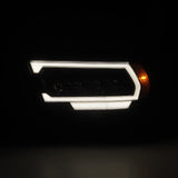 AlphaRex-19-24 Ram 1500 LED Projector Headlights In Alpha Black