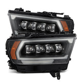 AlphaRex-19-24 Ram 1500 LED Projector Headlights In Black