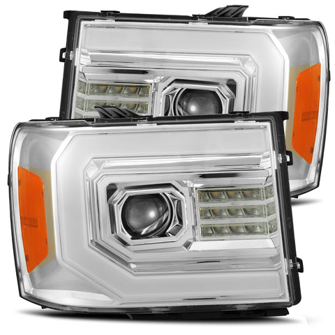 AlphaRex-Projector Headlights Plank Style Design Gloss Black