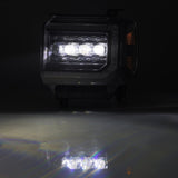 AlphaRex-LED Projector Headlights In Black