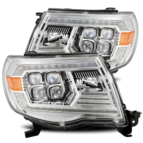 AlphaRex-LED Projector Headlights In Chrome